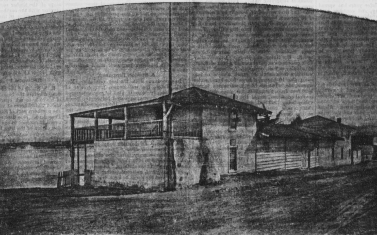 The Old Custom House in Monterey, a historic adobe building from 1887